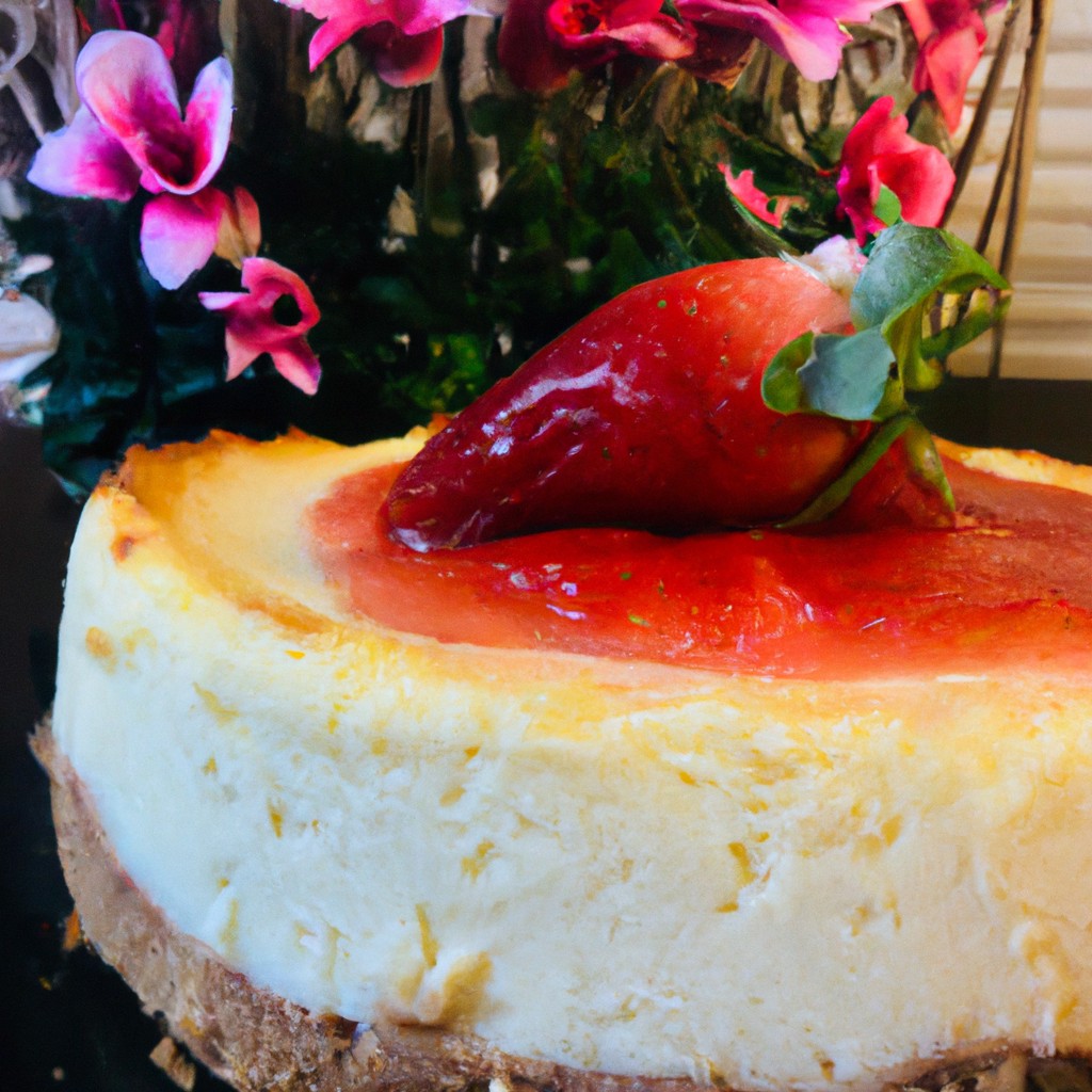 Cheesecake de Morango: Uma explosão de doçura e frescor!