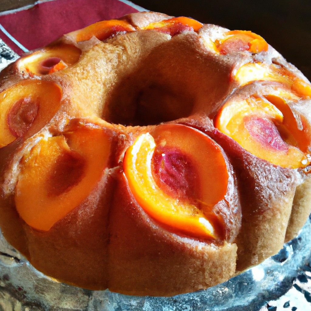 Bolo de Pêssego: Delicadeza em cada pedaço!