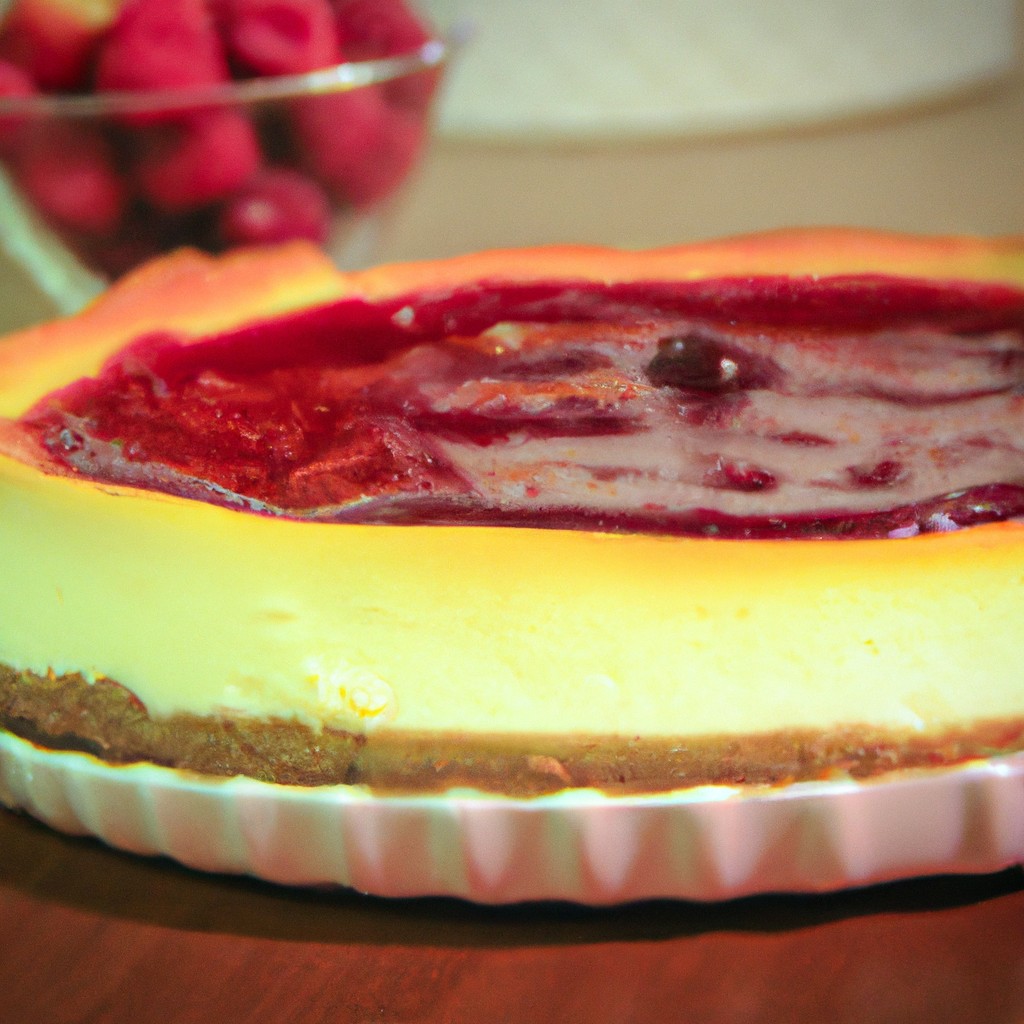 Cheesecake de Framboesa: Um deleite para os sentidos!