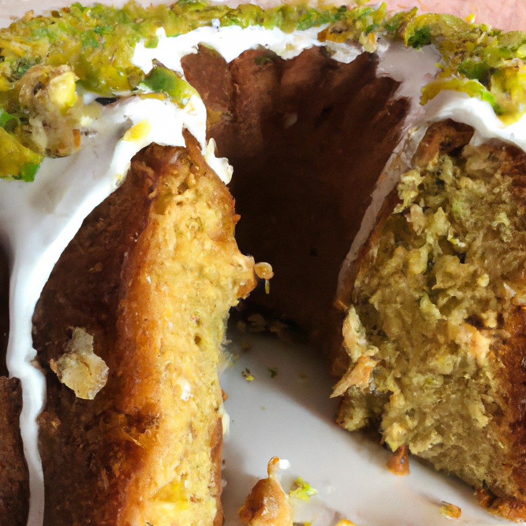 Bolo de Pistache: Elegância e sofisticação em forma de doce!