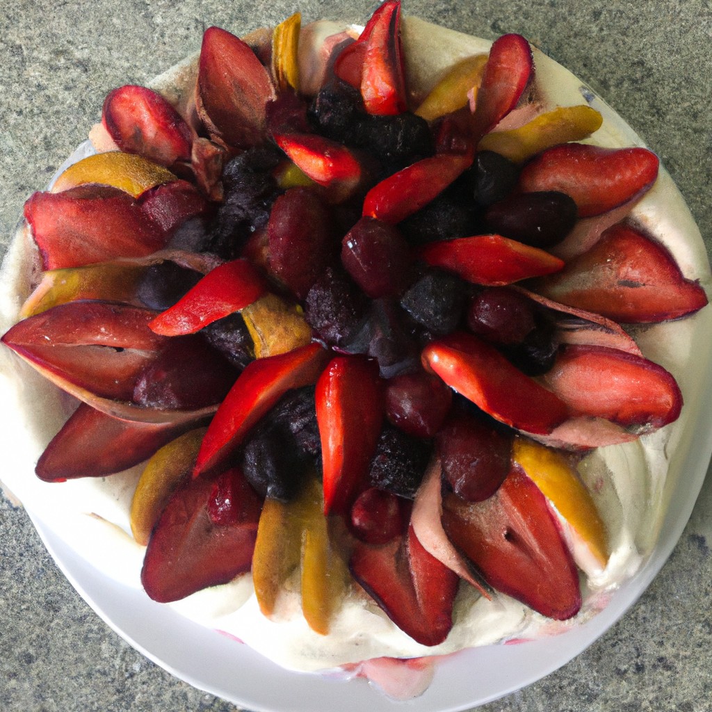 Pavlova de Frutas Vermelhas: Uma obra de arte comestível!