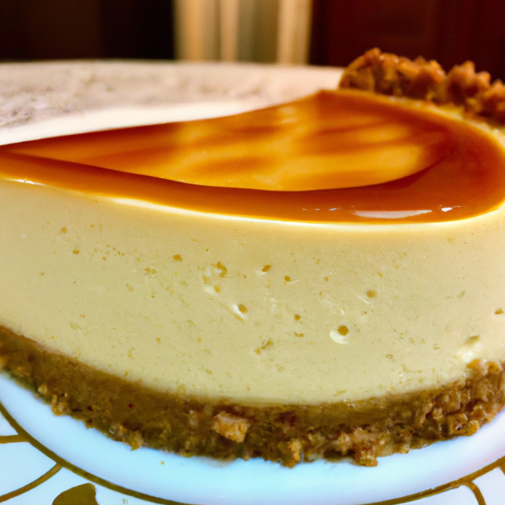 Cheesecake de Caramelo: Uma tentação dourada!