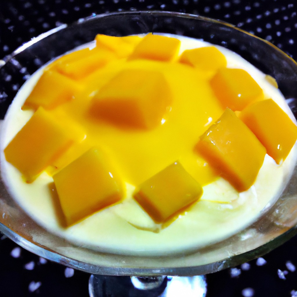 Mousse de Manga com Coco: Uma explosão tropical!