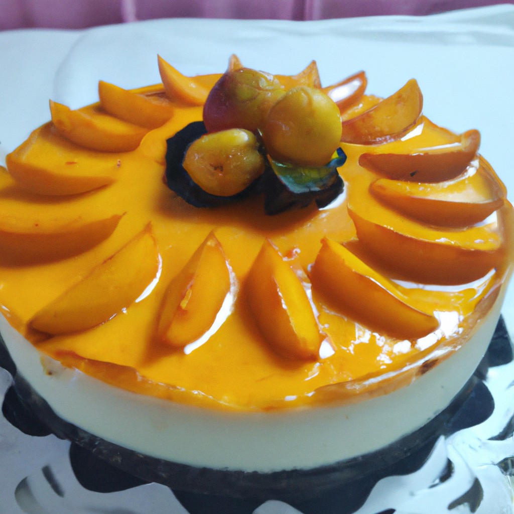 Cheesecake de Pêssego: Delicadeza e doçura em perfeita harmonia!