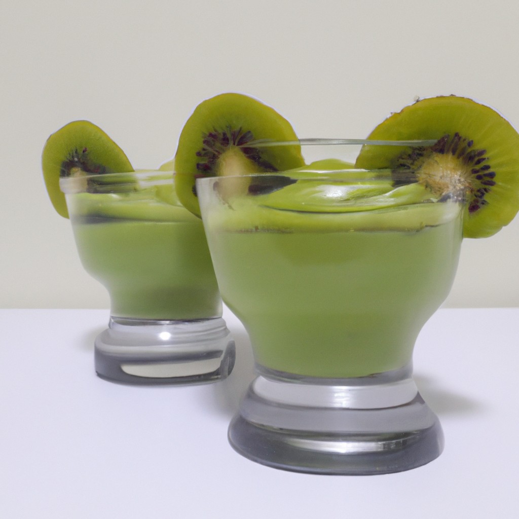 Mousse de Kiwi: Uma explosão verde em cada colherada!