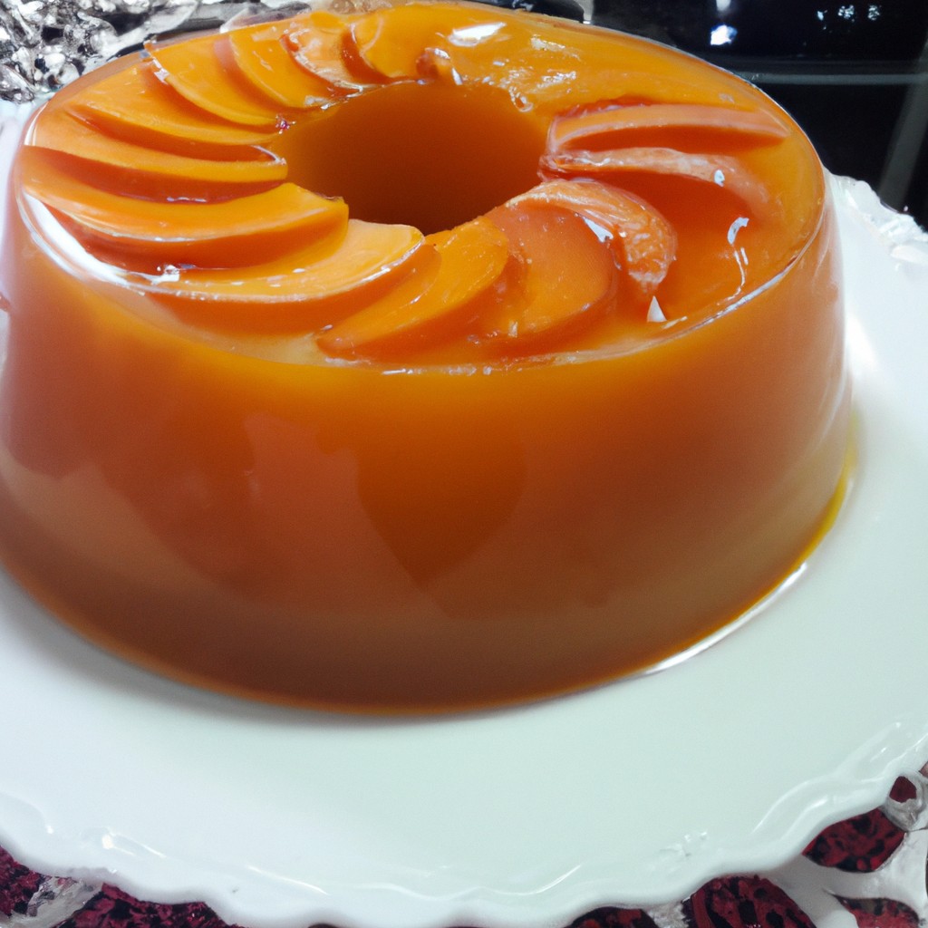 Pudim de Pêssego: Delicadeza e frescor em forma de doce!