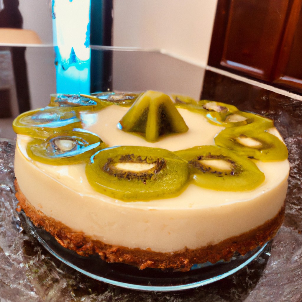 Cheesecake de Kiwi: Frescor e doçura em cada mordida!