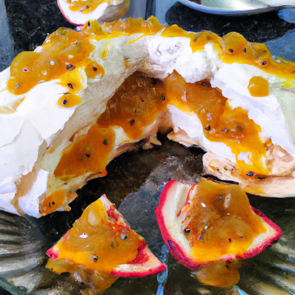 Pavlova de Maracujá: Uma explosão tropical em cada colherada!