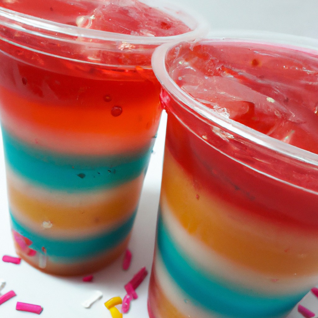 Gelatina Colorida Divertida: Uma explosão de cores e sabores!