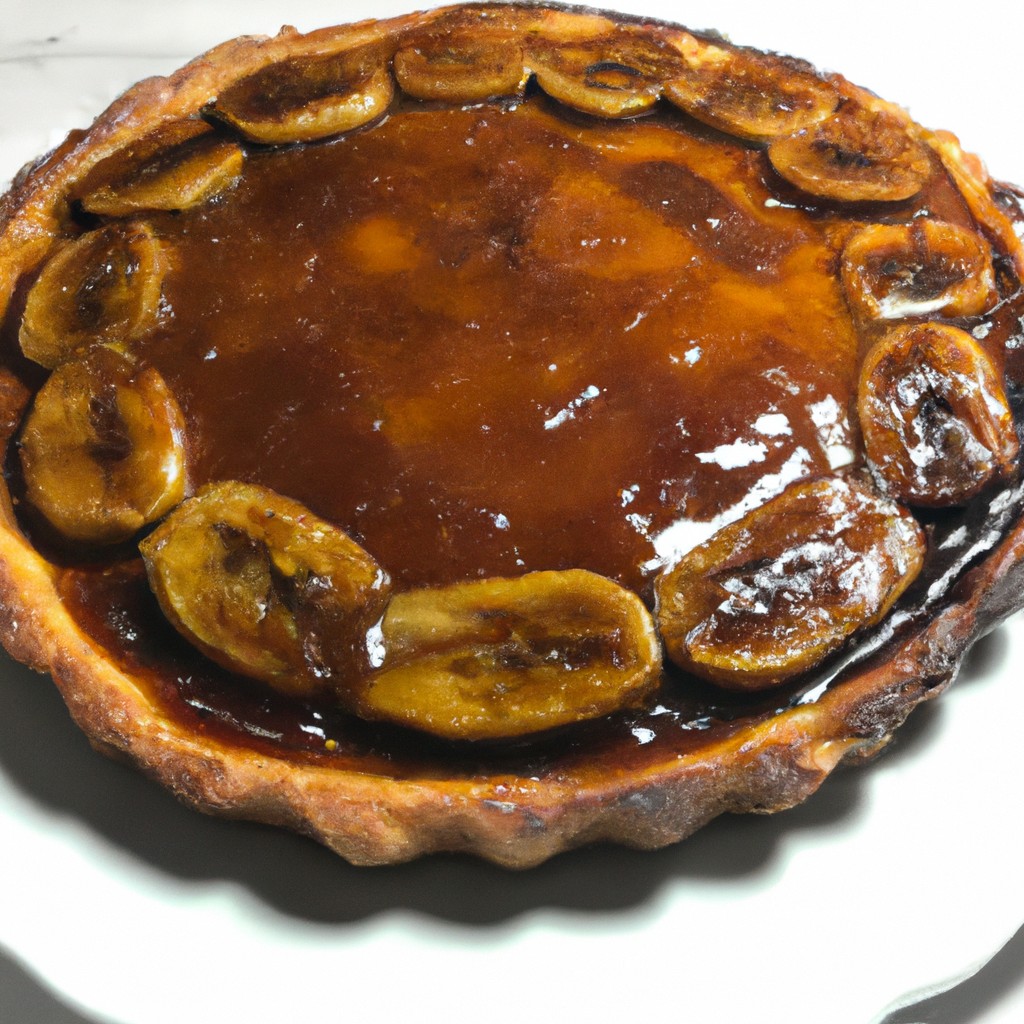 Tarte de Banana Caramelizada: Uma explosão de doçura tropical!