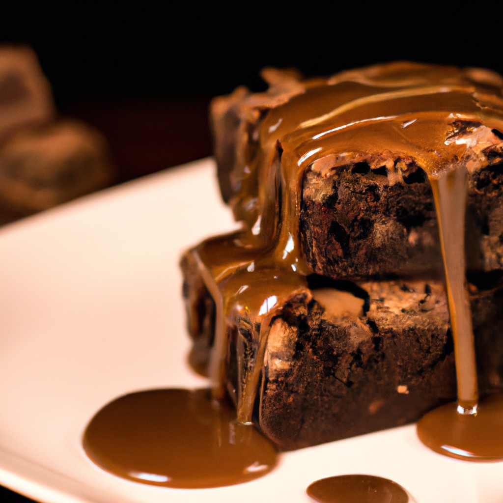 Brownie de Caramelo Salgado: Uma explosão de sabores contrastantes!