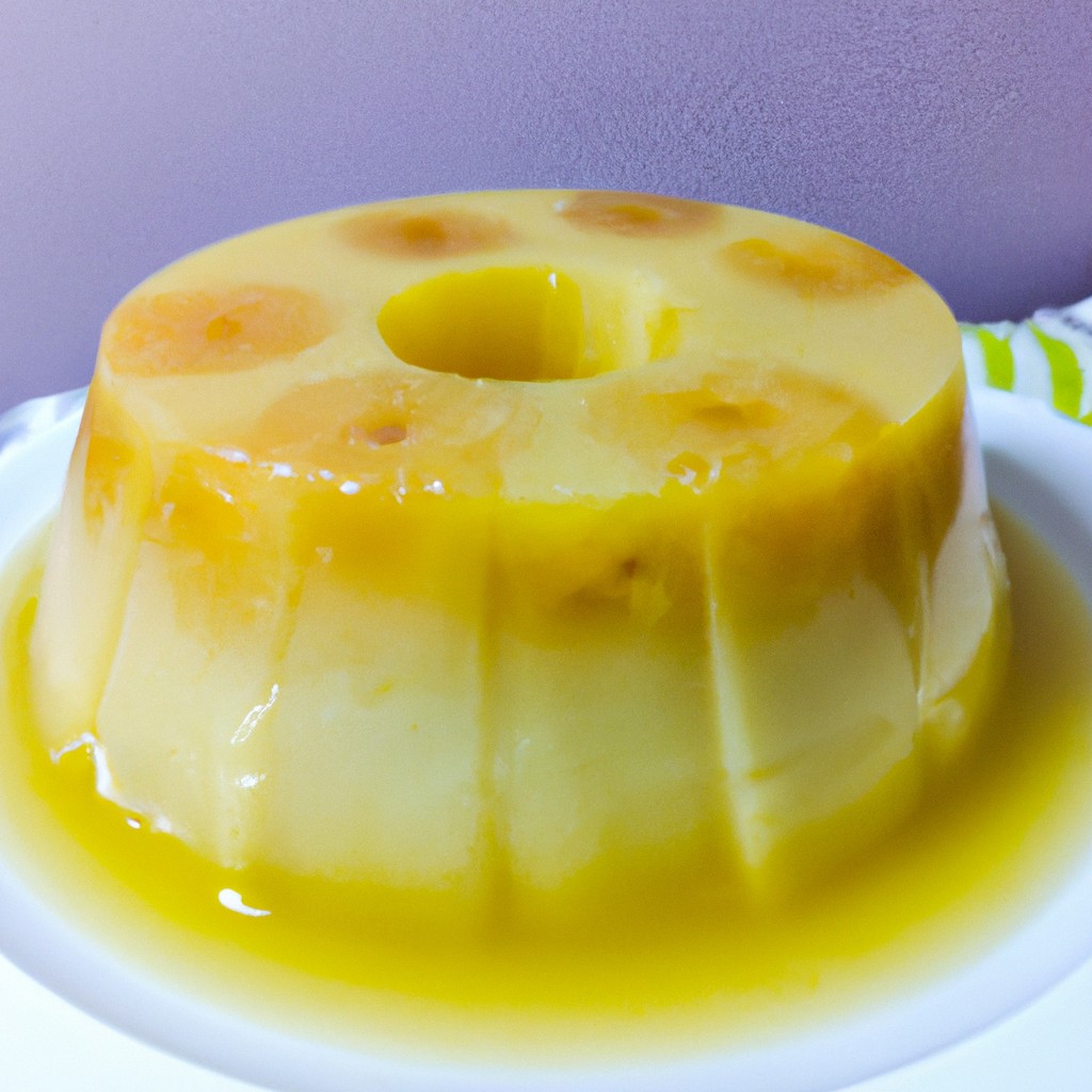 Pudim de Abacaxi Tropical: Um refresco em forma de sobremesa!