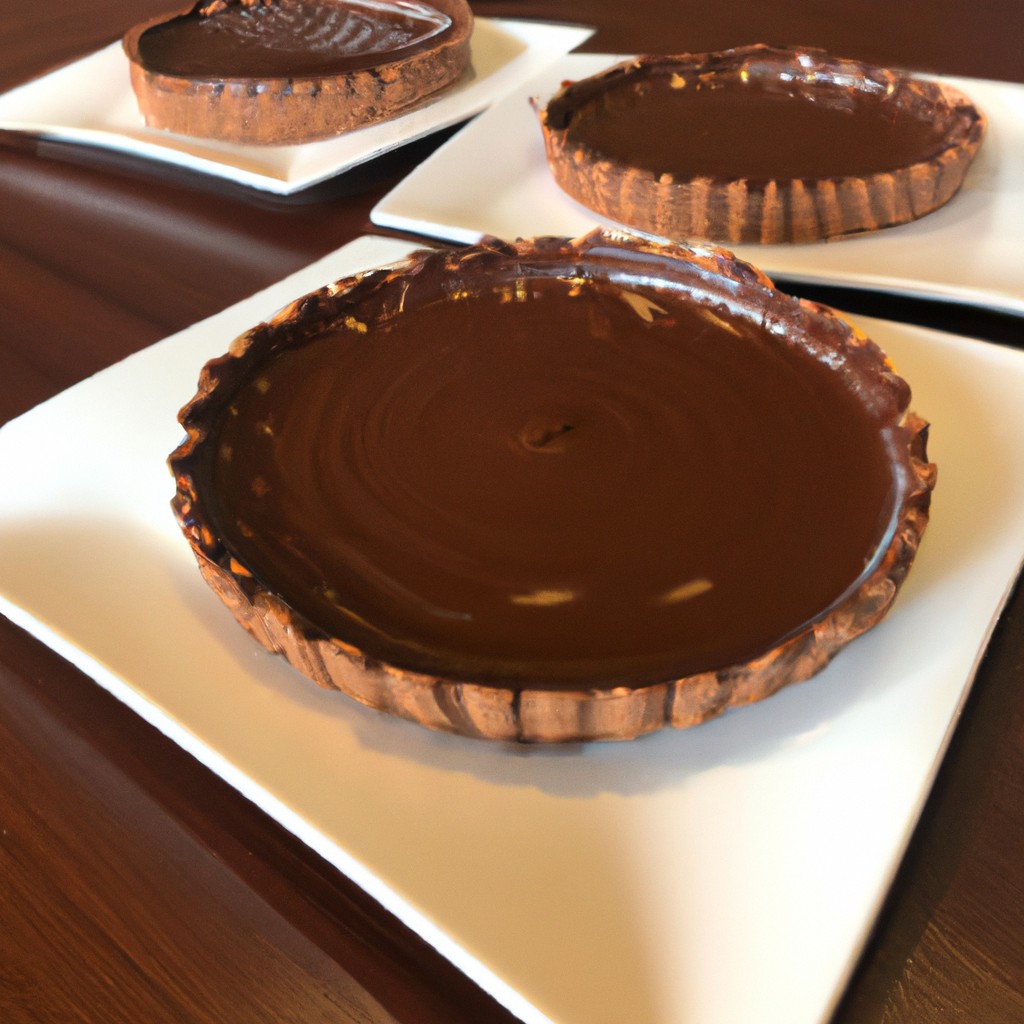 Tarte de Chocolate Amargo: A elegância do cacau em cada pedaço!