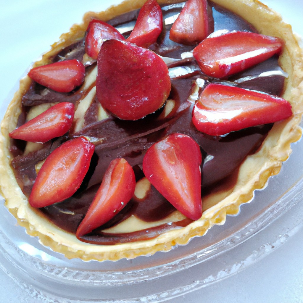 Tarte de Morango com Chocolate Branco: Um romance doce e frutado!