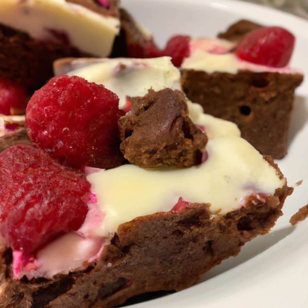 Brownie de Chocolate Branco com Framboesa: Um encontro perfeito de sabores!