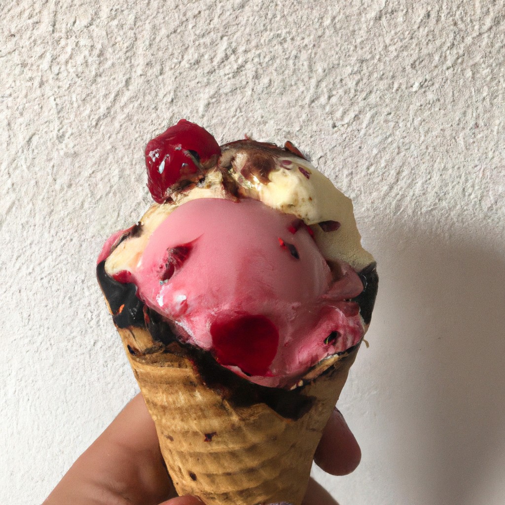 Sorvete de Cereja com Chocolate: Uma explosão de sabores clássicos!