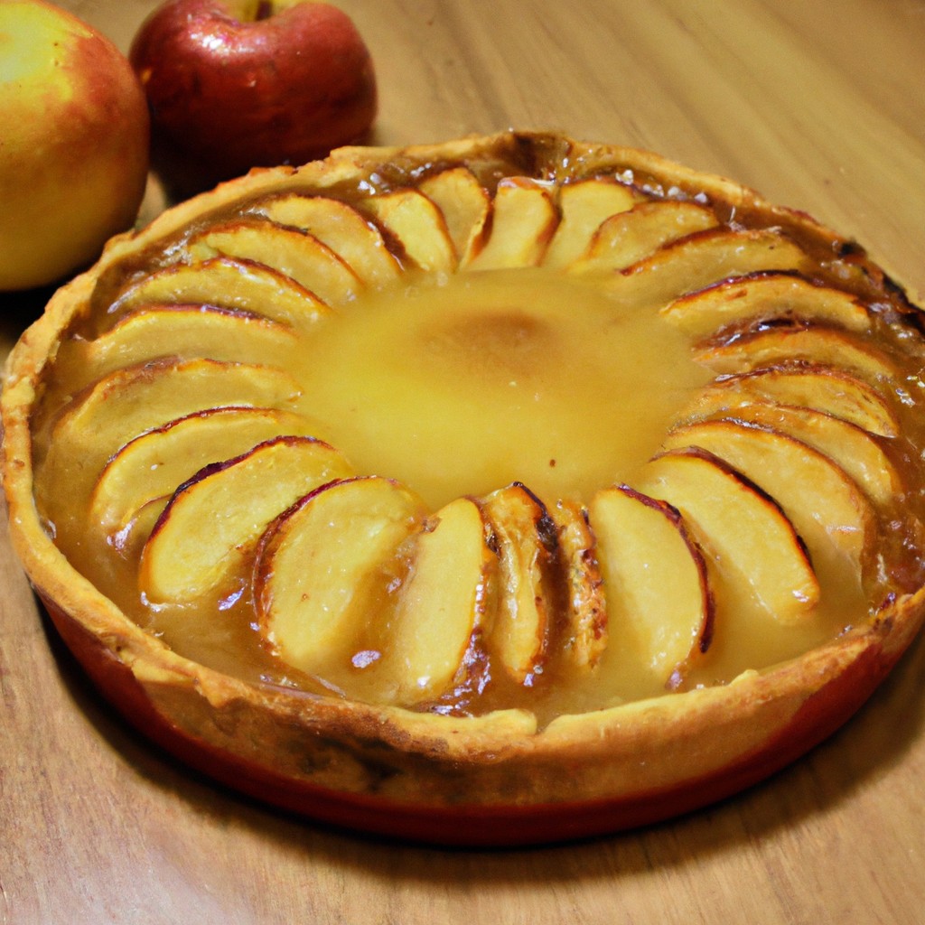 Tarte de Maçã com Creme: Uma combinação clássica e reconfortante!