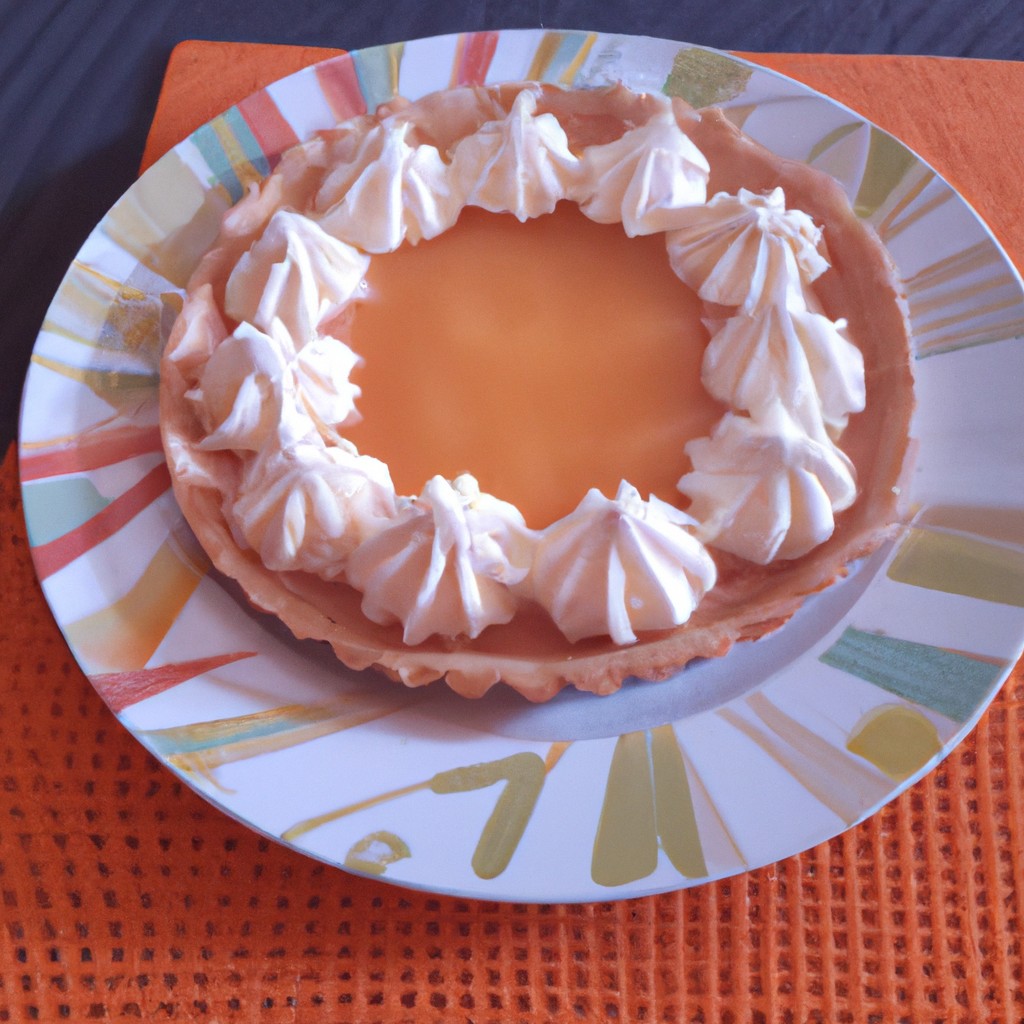 Tarte de Pêssego com Chantilly: Uma combinação irresistível!