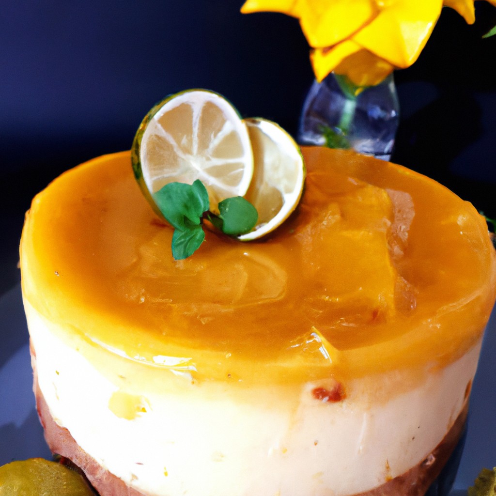 Cheesecake de Limão com Maracujá: Uma explosão cítrica!