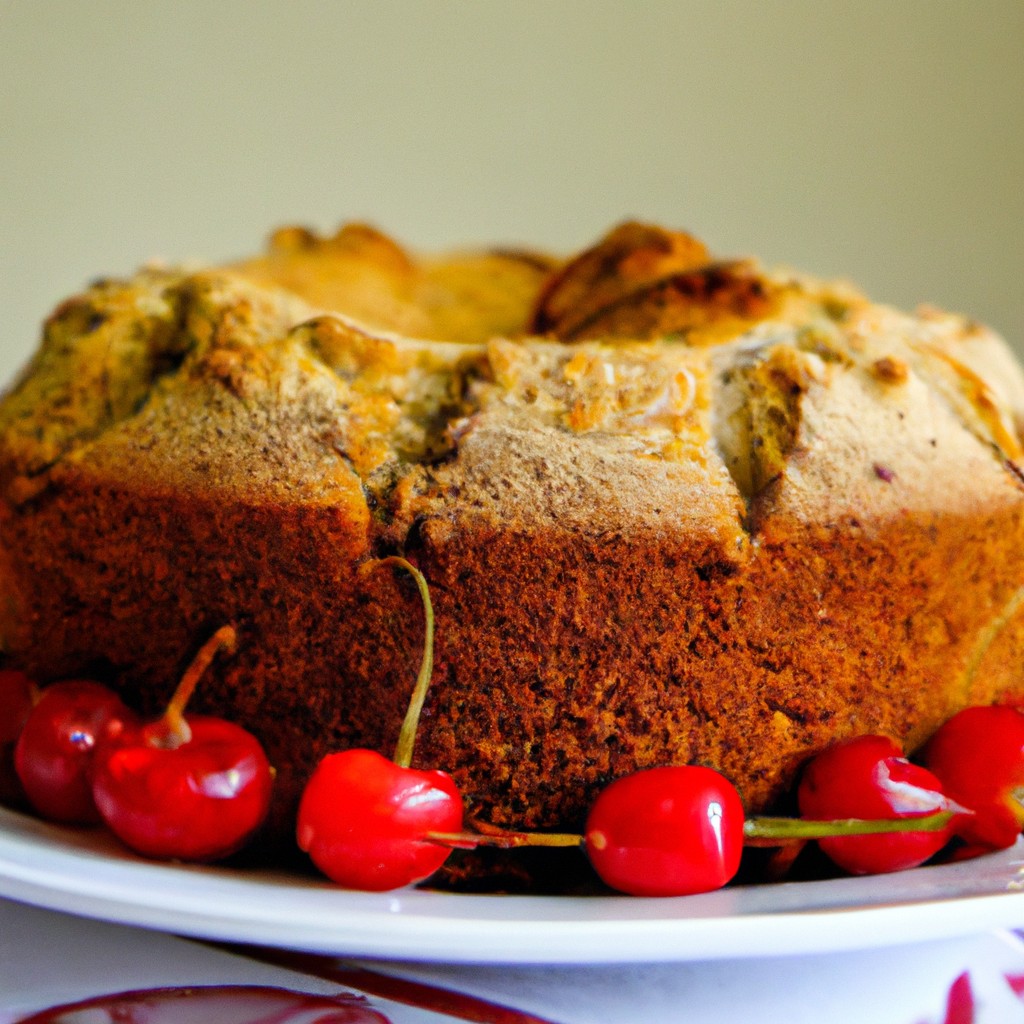 Bolo de Amêndoa com Cereja: Uma harmonia de sabores!