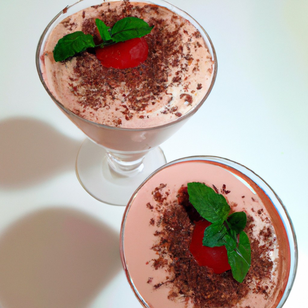 Mousse de Chocolate Branco com Framboesa: Uma delícia celestial!