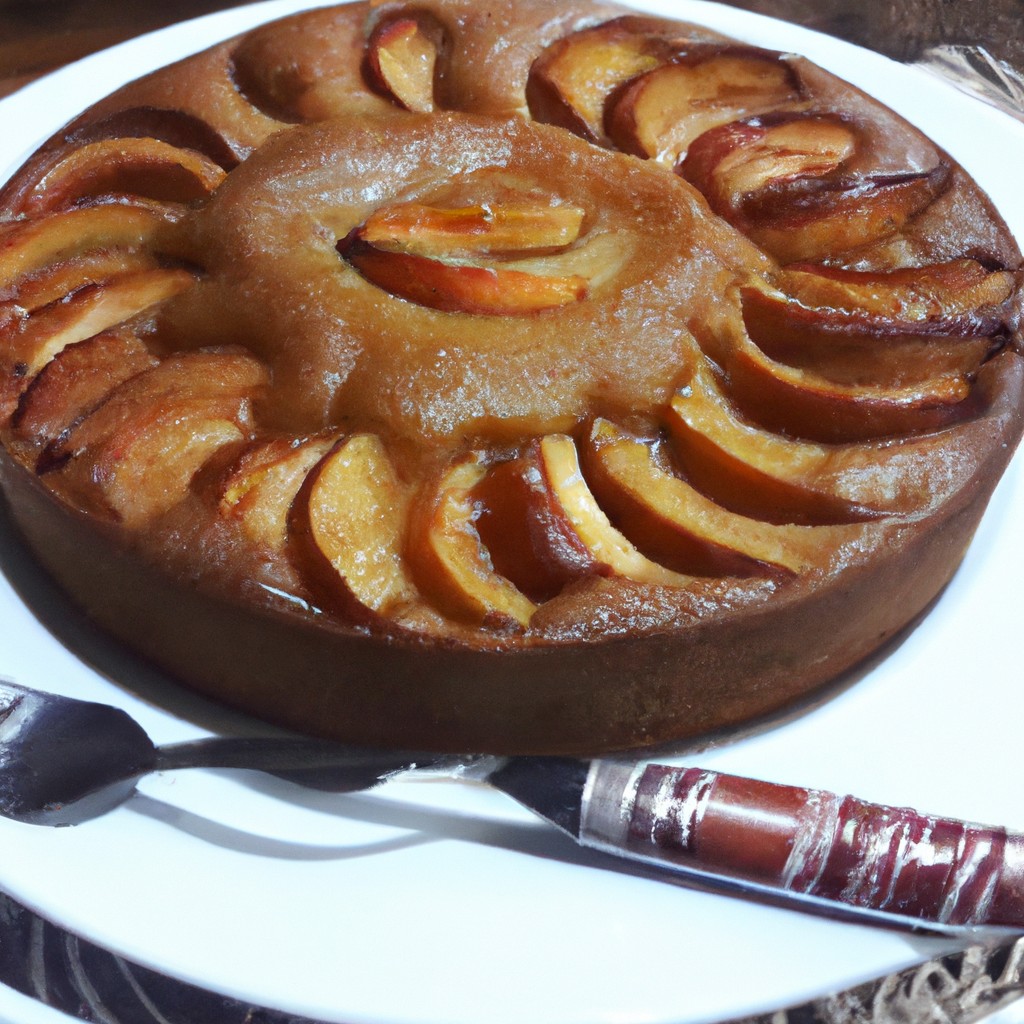 Torta de Maçã com Canela e Caramelo: Uma indulgência reconfortante!