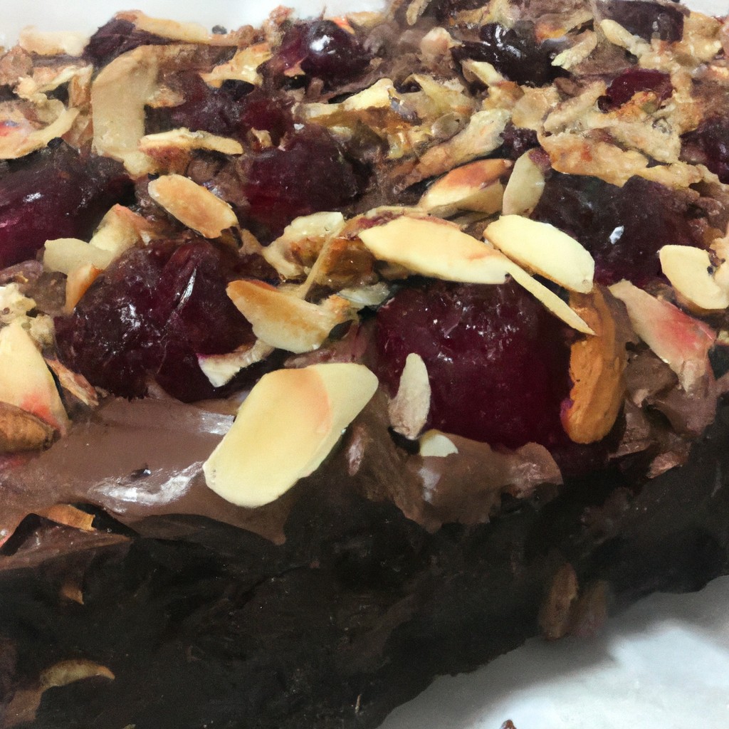 Brownie de Cereja com Amêndoa: Uma explosão de sabores!