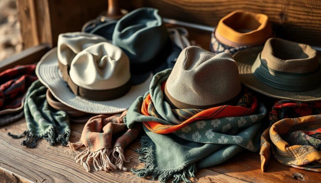camping accessories headgear scarves hats headbands