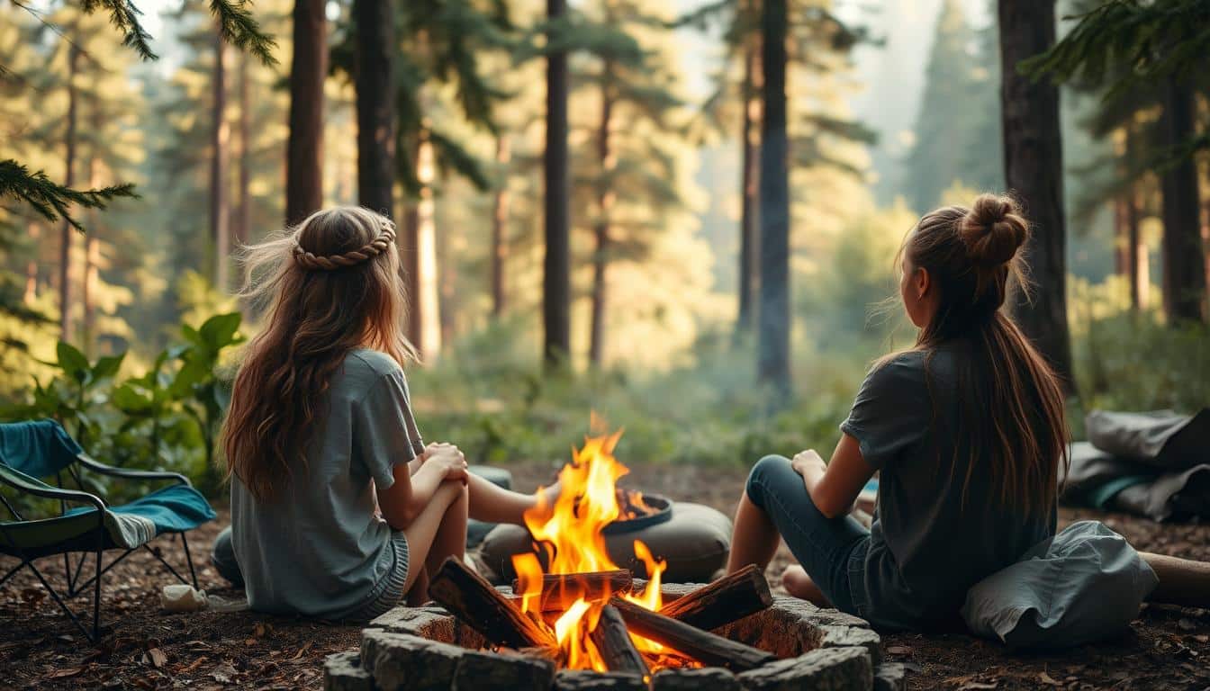 effortless no-wash hairdos camping