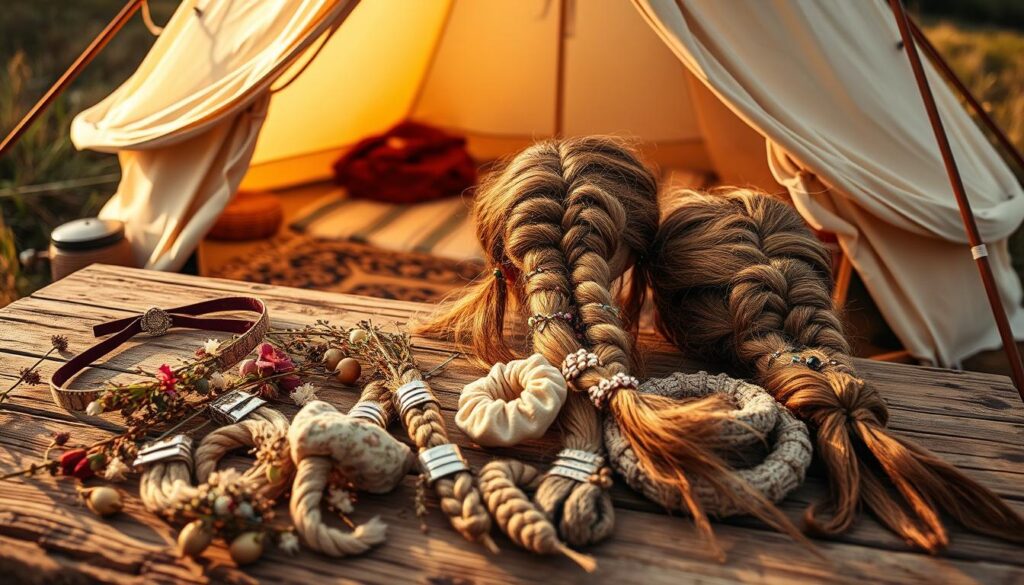 hair accessories camping