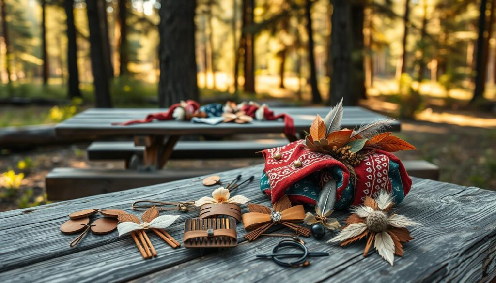 hair accessories camping