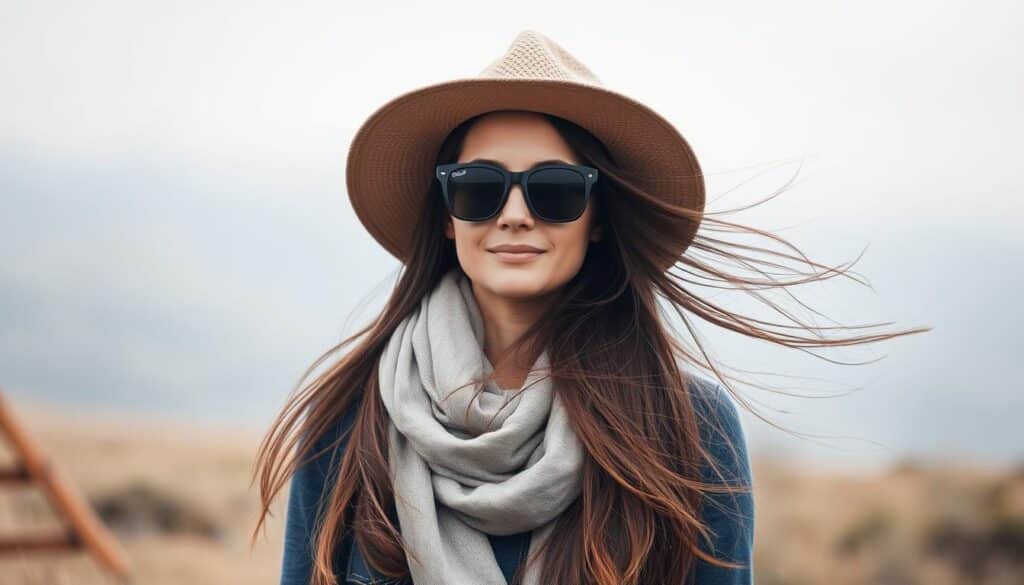 protecting hair outdoors