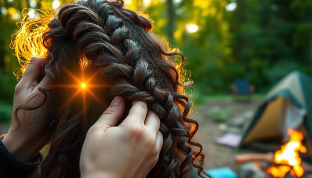 textured hair camping solutions
