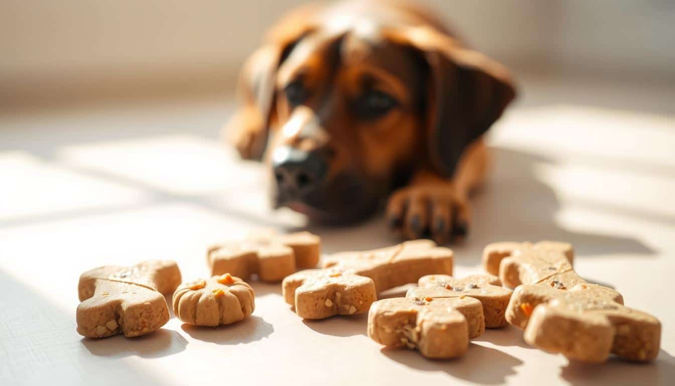 Low-calorie dog treats under five ingredients