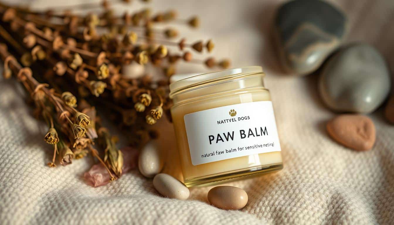 Natural paw balm for sensitive dogs