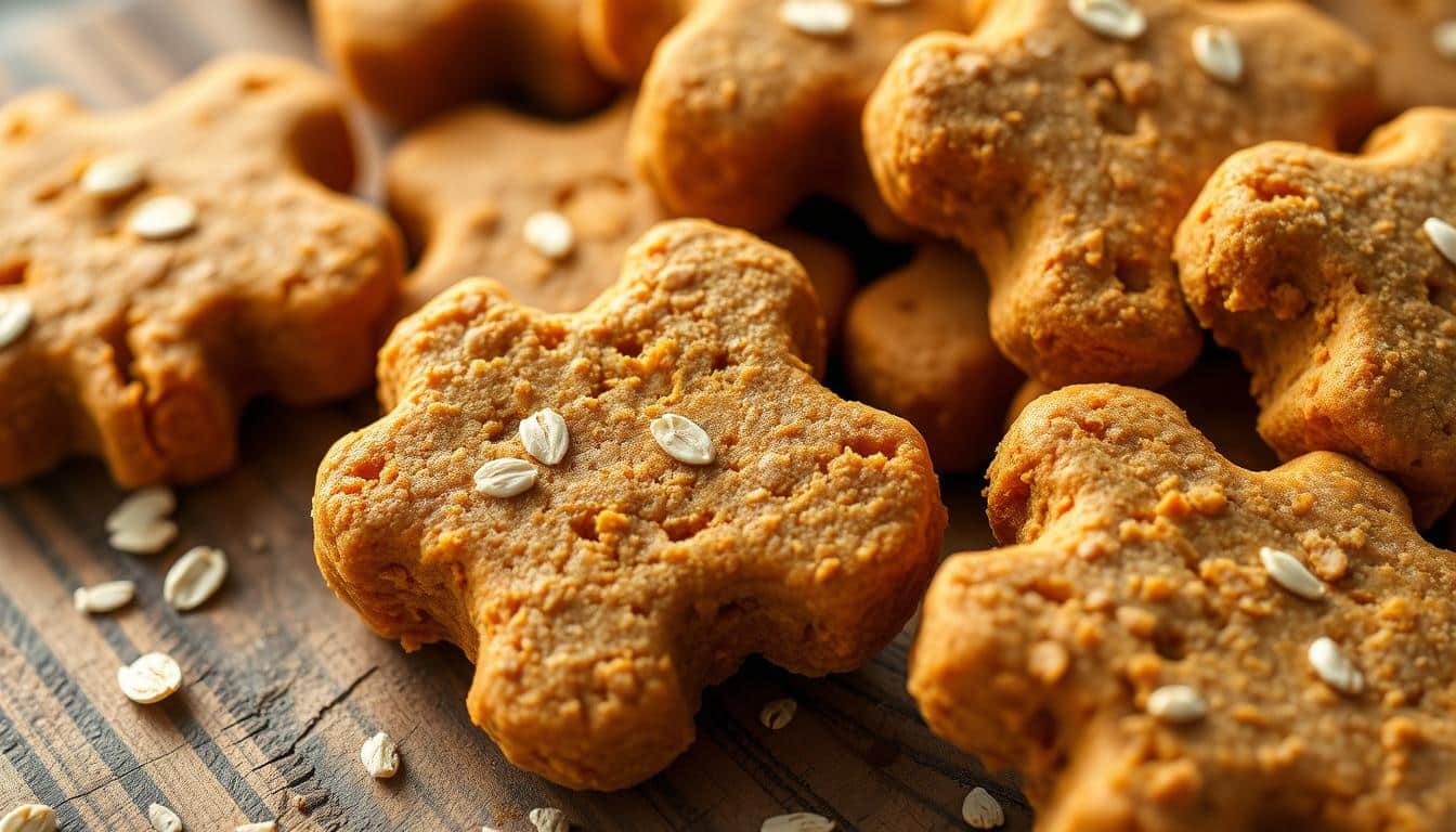 Pumpkin and oat treats for sensitive dogs