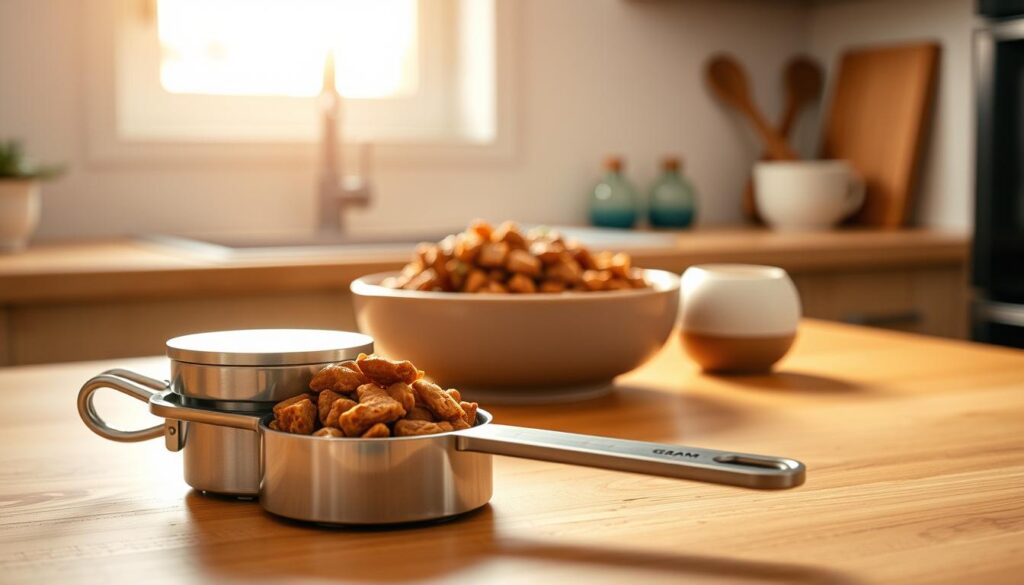 cooked gram weights dog food