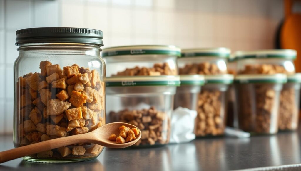 store homemade dog food