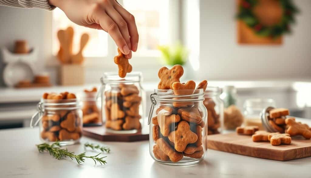 storing homemade dog treats