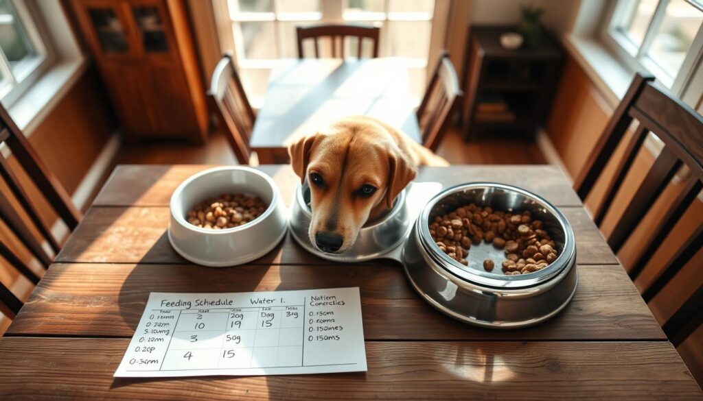 dog feeding schedule