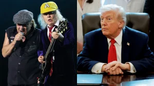 Descubra a música natalina do AC/DC que zomba de Trump agora mesmo