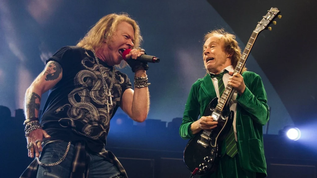 Axl Rose substitui Brian Johnson no AC/DC agora há 23 shows incríveis